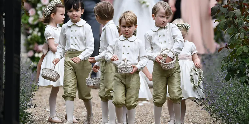 20170520-Pangeran George dan Putri Charlotte di Pernikahan Pippa Middleton-AP