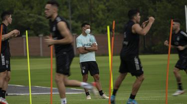 Latihan Argentina Jelang Kualifikasi Piala Dunia 2022 vs Chile