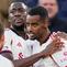 Pemain Liverpool, Alexander Isak (kanan) merayakan gol bersama rekan-rekannya dalam laga Liga Inggris 2025/2026 melawan West Ham di London Stadium, London, Inggris, Minggu (30/11/2025) waktu setempat. (AP Photo/Kirsty Wigglesworth)