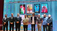 pembukaan Festival Iran & Indonesia Movie Week 2025 dalam rangka peringatan 75 tahun hubungan diplomatik Indonesia-Iran. (Liputan6.com/Alya Felicia Syahputri)