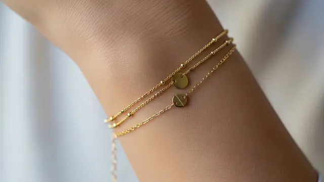 Gelang Rantai Layer Tipis
