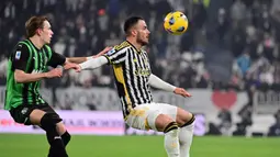 Dengan kemenangan ini, Juventus masih berada pada posisi kedua klasemen sementara dengan poin 49, terpaut dua angka dari Inter Milan. Sedangkan, Sassuolo ada di urutan 14 dengan poin 19. (Marco Alpozzi/LaPresse via AP)