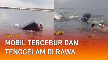 Sebuah mobil tercebur dan tenggelam di rawa. Kejadian itu terjadi di rawa daerah Tanjung Senai, Kabupaten Ogan Ilir, Sumatera Selatan.