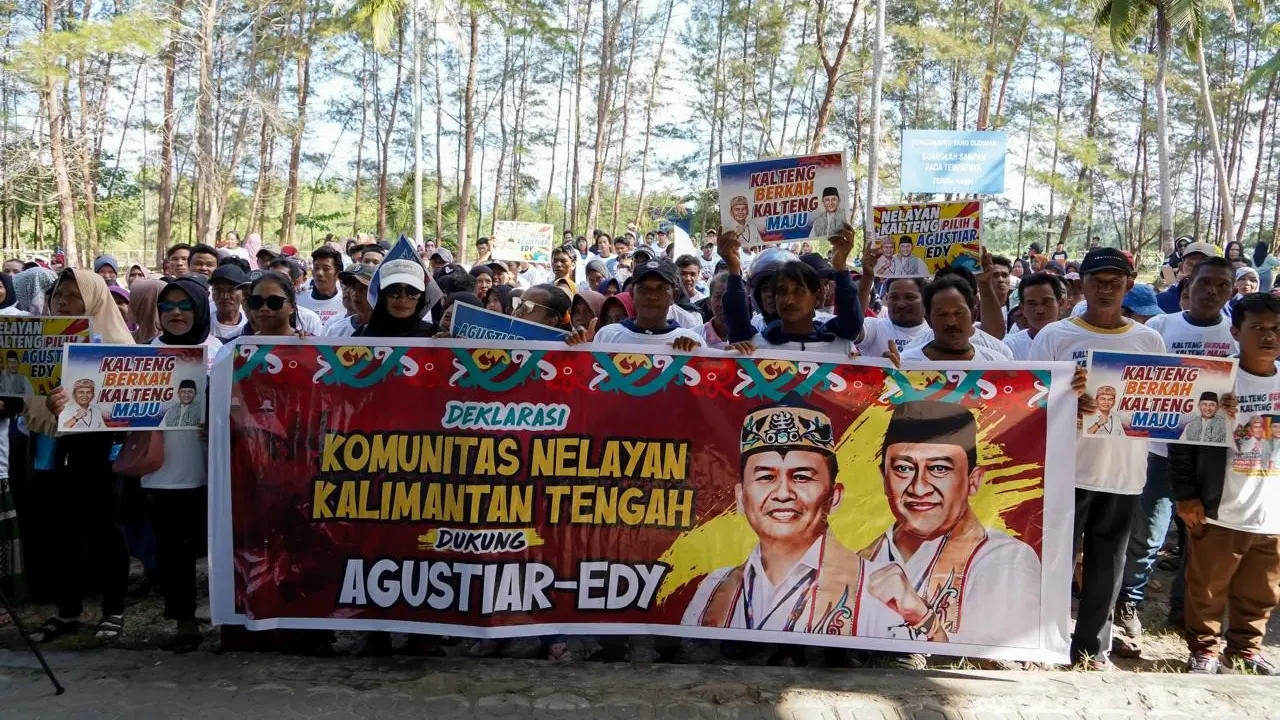Komunitas Nelayan Kalimantan Tengah berikan dukungan penuh terhadap pasangan Calon Gubernur dan Calon Wakil Gubernur Agustiar Sabran-Edy Pratowo (Istimewa)