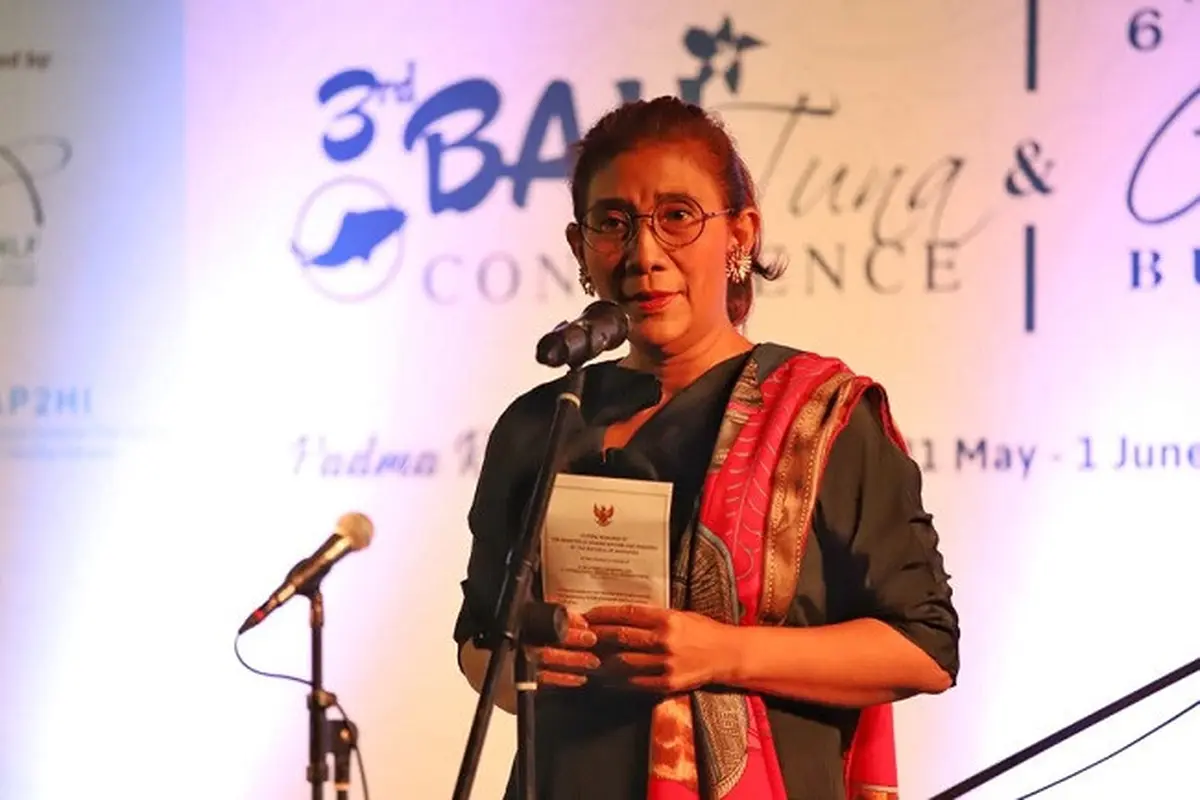 Menteri Kelautan dan Perikanan Susi Pudjiastuti di 3rd Bali Tuna Conference (Dok Foto: Humas KKP)