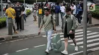 Khusus Jakarta, BPS mencatat rata-rata gaji pekerja di ibu kota adalah Rp5,25 juta sebulan. Meski demikian, rata-rata gaji di Jakarta ini menjadi yang tertinggi dibandingkan provinsi lainnya di Indonesia. (Liputan6.com/Faizal Fanani)