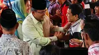 Anak Gubernur Sumsel, Dodi Reza Alex Noerdin disambut hangat para warga Kabupaten PALI Sumsel (dok.istimewa / Nefri Inge)