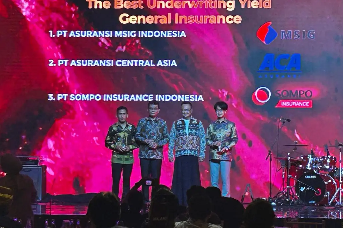 PT Reasuransi Indonesia Utama (Persero) atau Indonesia Re menyelenggarakan Indonesia Re International Conference 2023. Dalam acara ini terdapat awarding night yang dinamakan Indonesia Re Award 2023. (Dok Indonesia Re)