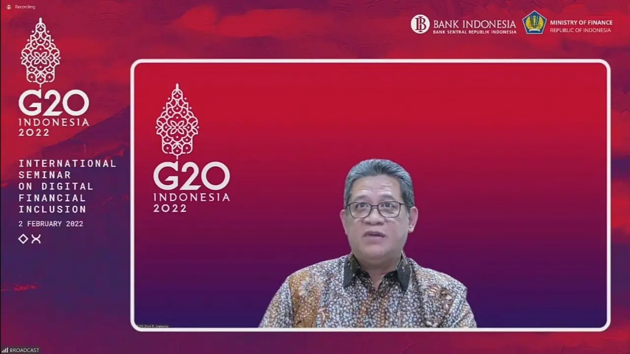 Deputi Gubernur BI, Doni P Joewono dalam International Seminar on Digital Financial Inclusion, Rabu (2/2/2022).