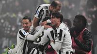 Hingga laga usai skor 2-0 untuk kemenangan Juventus tetap bertahan. (AFP/Isabella Bonotto)