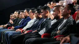 Sejumlah pemain BRI Liga 1 menghadiri Meet &amp; Greet Pemain BRI Liga 1 yang berlangsung di Cinepolis, Senayan Park, Jakarta, Sabtu (13/07/2024). (Bola.com/Bagaskara Lazuardi)