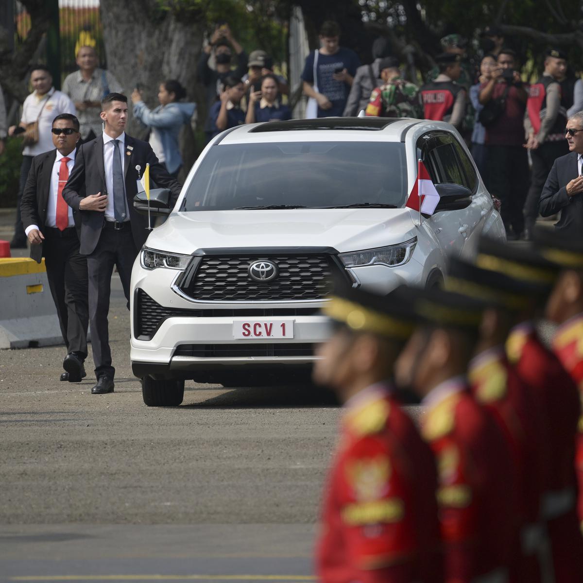 Paus Fransiskus tiba di Istana Kepresidenan Jakarta