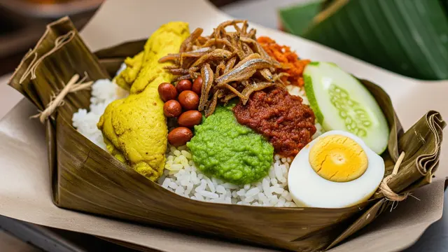 Ilustrasi Jualan Nasi.
