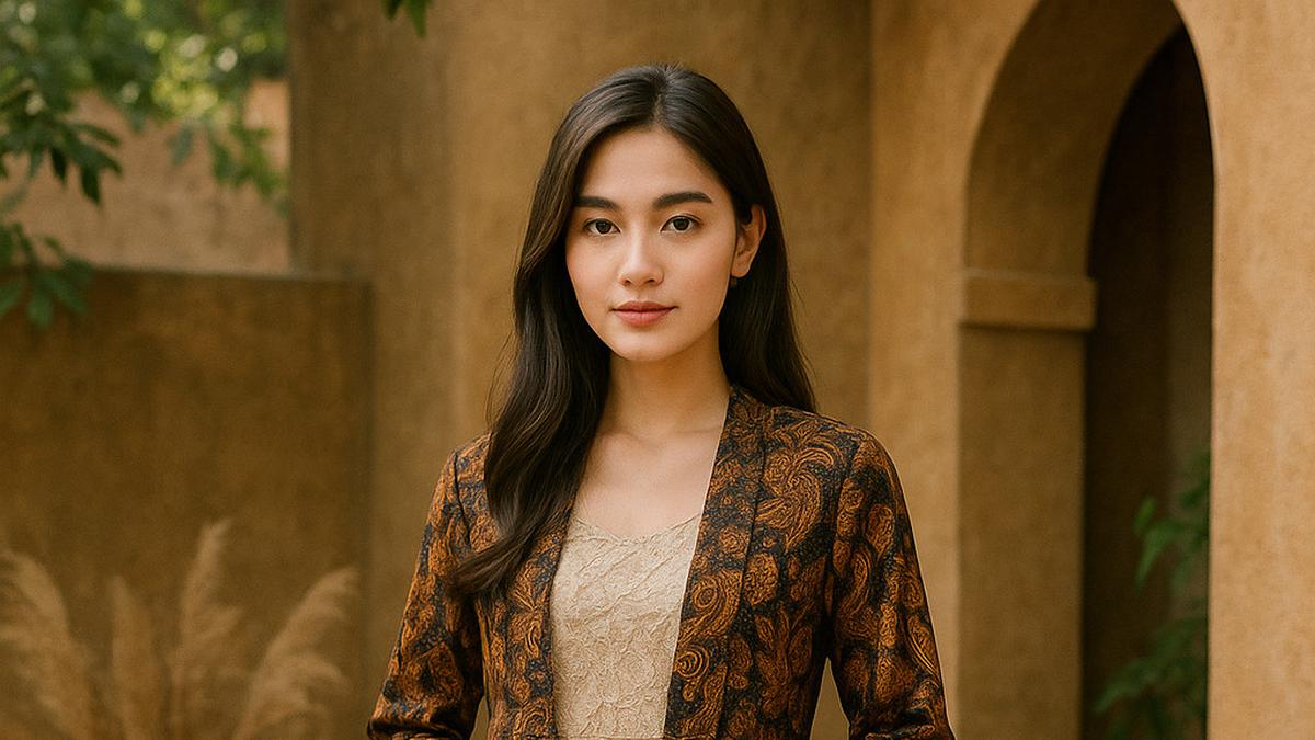 9 Model Long Dress Brokat Kombinasi Outer Batik Panjang Kekinian 2025