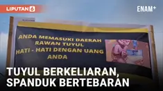 Diduga Ada Tuyul, Warga Jember Pasang Spanduk Waspada