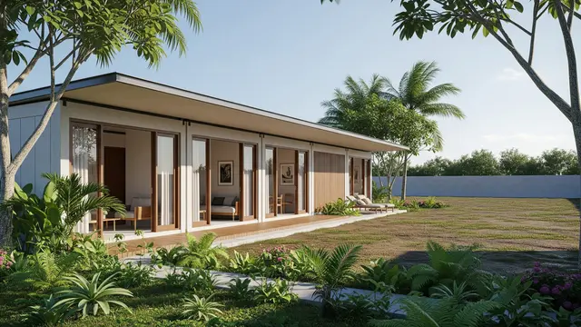 9 Ide Rumah 1 Lantai dengan Halaman Belakang Luas, Cocok untuk Keluarga Modern