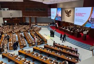 Rapat Paripurna ke-9 Masa Persidangan I Tahun Sidang 2026-2027 di Kompleks Parlemen, Senayan, Jakarta, Selasa (6/10/2026) (Liputan6.com/Ady Anugrahadi)