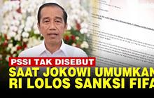 VIDEO: [Full] Pidato Jokowi Tak Sebut PSSI saat Umumkan Indonesia Lolos Sanksi FIFA