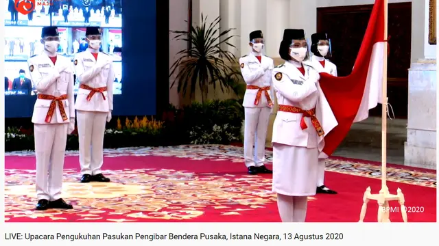 Paskibraka, Paskibraka 2020, Paskibraka Nasional 2020, Jokowi