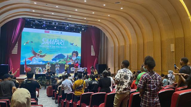 Acara Launching Buku Cerita Sampari Seri #2, di Perpustakaan Nasional, Senin, 11 Desember 2023.