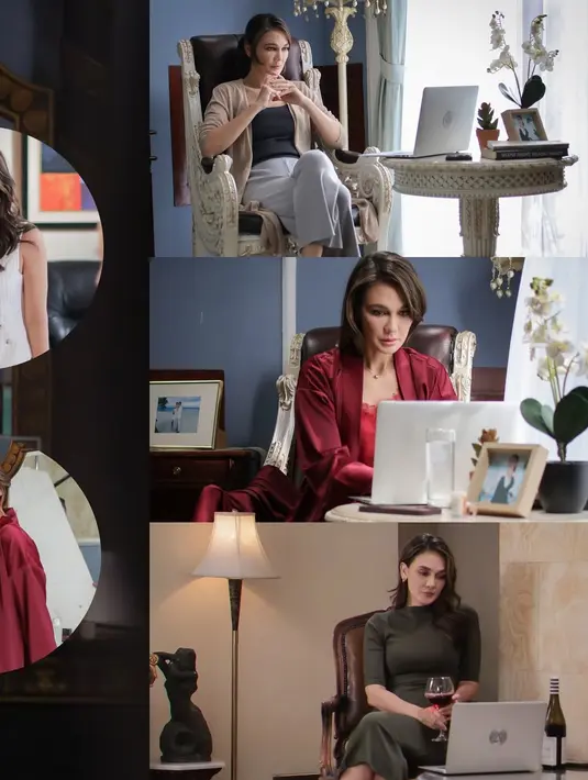Pakai baju tidur hingga simpel dress, gaya berpakaian hingga ekspresi wajah Luna Maya sebagai Nadine sangat totalitas. Berkat akting dan kerja keras para pemainnya sejak persiapan sampai resmi tayang, series Main Api berhasil mencatat lebih dari 60 juta penonton dari 32 negara. Konsep cerita yang penuh konflik dan karakter kuat menjadi daya tarik utama. (Liputan6.com/IG/@lunamaya)