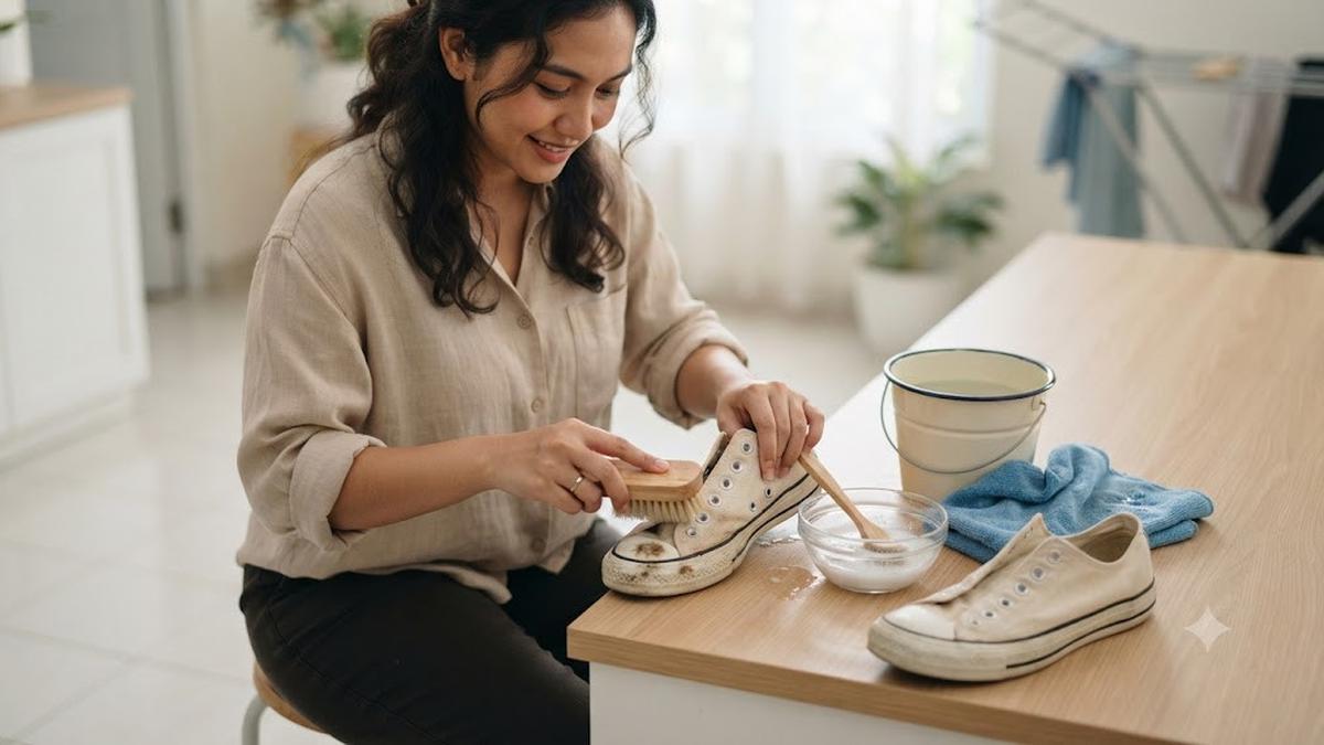 Cara Tepat Mencuci Sepatu Kanvas, Bersih dan Awet Tanpa Merusak Bahan