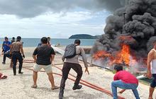 Polisi Ungkap Penyebab Speedboat Cagub Maluku Utara Meledak dan Terbakar