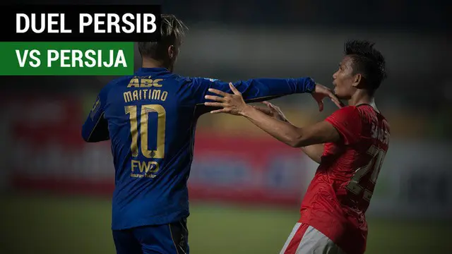 VIDEO: Momen Duel Keras pada Laga Persib Vs Persija