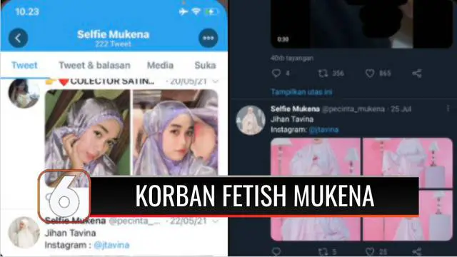 Seorang model di Kota Malang melapor ke polisi karena menjadi korban kasus dugaan fetish mukena. Korban kesal karena fotonya disebarluaskan untuk kepentingan pribadi pelaku yang diduga memiliki perilaku menyimpang.