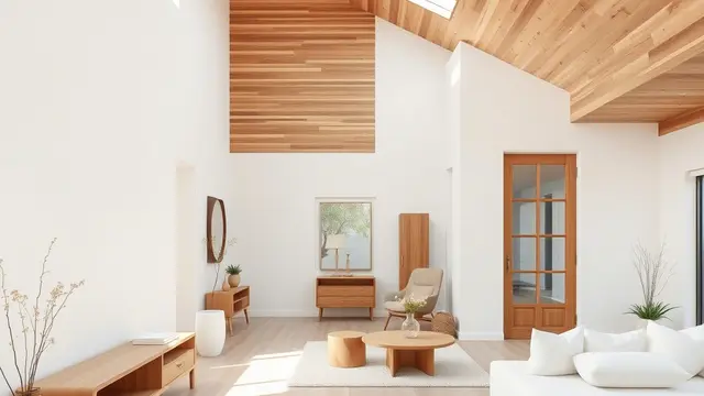 Rumah Minimalis Putih dengan Aksen Kayu Alami
