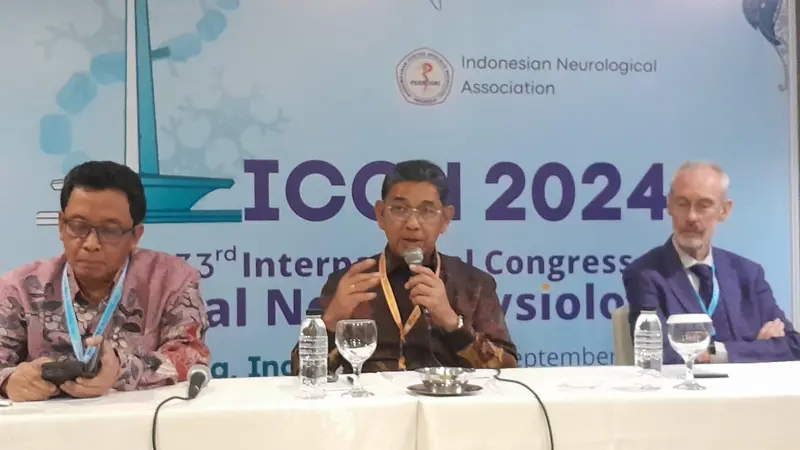 Convenor of the 33rd The International Congress of Clinical Neurophysiology (ICCN)  2024 dr. Manfaluthy Hakim, Sp.S(K) berbicara tentang workshop dan simposium dalam gelaran acara yang diikuti pakar saraf dari 30 negara.