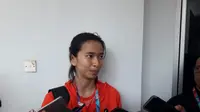 Pemain timnas sepak takraw putri Indonesia,Christy Florensia (Liputan6.com/ Luthfie Febrianto)
