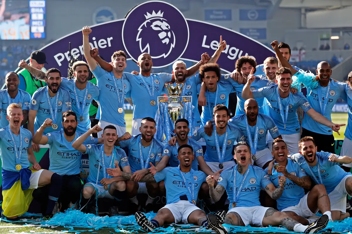 Kebahagiaan Pemain Manchester City Usai Juara Liga Inggris