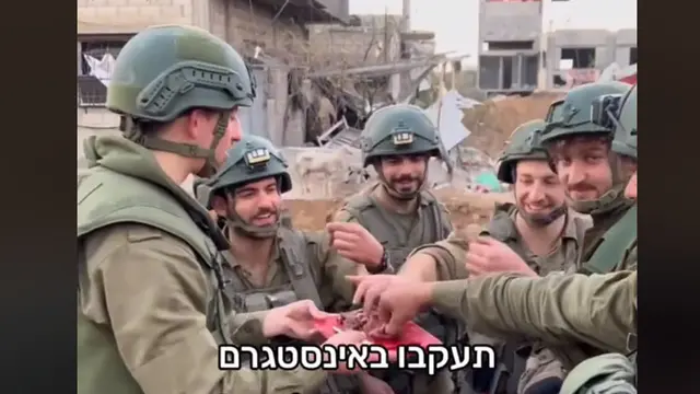 Tentara Israel pamer masak steak di Jalur Gaza. TikTok @matanya_yanai