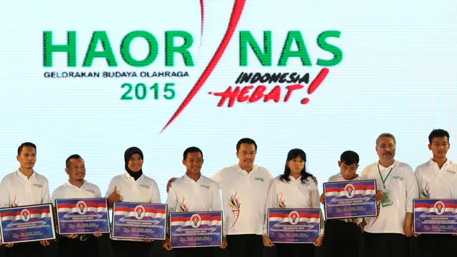 Imam Nahrawi_Penghargaan Hari Olah Raga Nasional_(Bola.com/Arief Bagus)