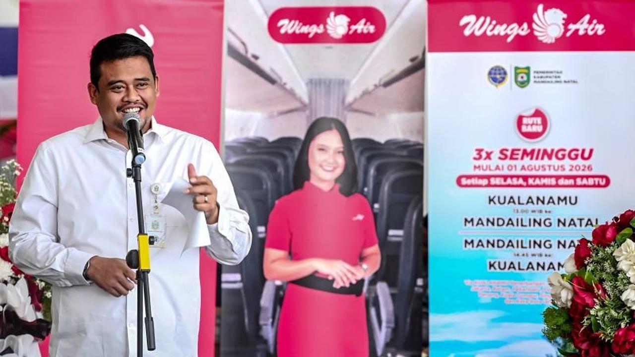 Gubernur Sumut Resmikan Penerbangan Kualanamu Madina Wings Air, Perkuat Konektivitas Daerah