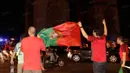 Sejarah tercipta dan Portugal berhasil membuktikan diri, sempat terseok-seok pada babak grup namun akhirnya keluar sebagai juara. (Bola.com/Vitalis Yogi Trisna)