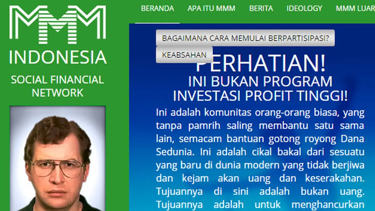 OJK Minta Menkominfo Blokir 20 Situs Investasi Ilegal MMM