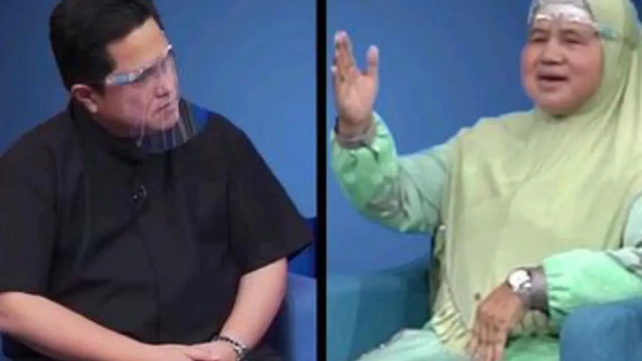 Menteri BUMN Erick Thohir bercerita dengan Mamah Dedeh soal sosok Ibu