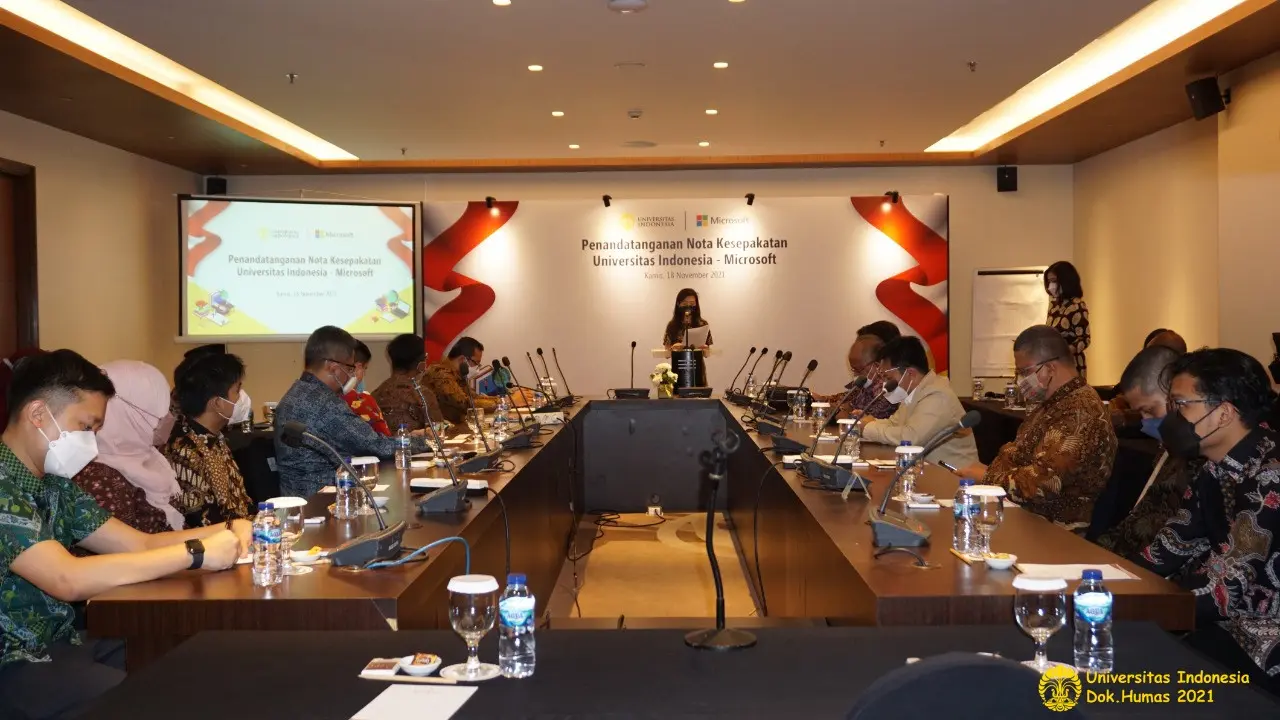 Universitas Indonesia Jalin Kemitraan dengan Microsoft untuk Percepat Pembangunan Pendidikan Modern (Dok. Humas UI)