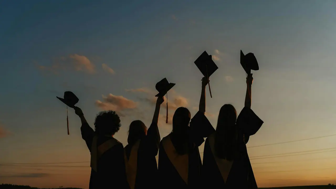 Ilustrasi wisuda, kelulusan, lulus