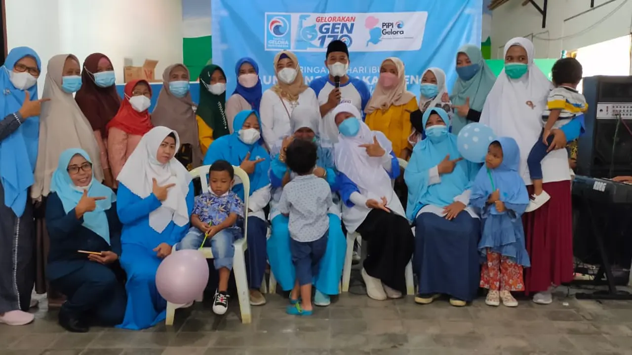 Partai Gelora Jatim melaksanakan GEN 170 yang diikuti puluhan ibu hamil. (Foto: Istimewa).