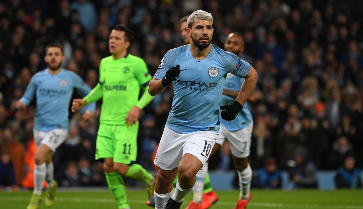 1. Sergio Aguero (Man City) - 18 gol dan 6 assist (AFP/Paul Ellis)