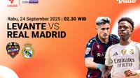 Saksikan Levante vs Real Madrid eksklusif di Vidio. (dok. vidio.com)