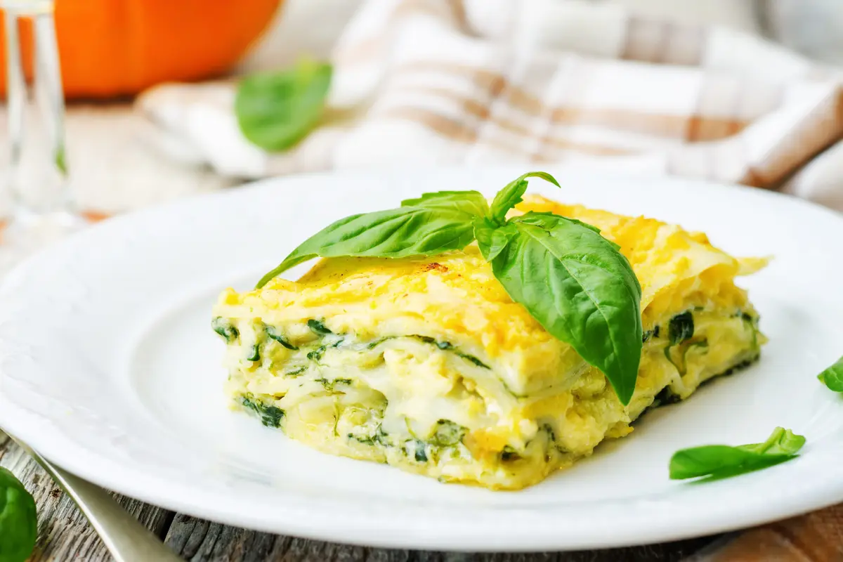 lasagna bayam