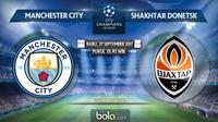 Liga Champions 2017 Manchester City vs Shakhtar Donetsk (Bola.com/Adreanus Titus)