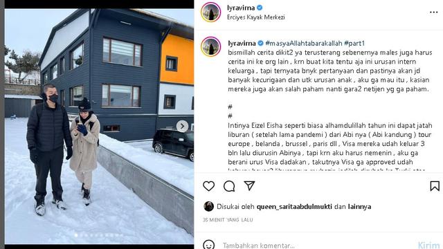 Lyra Virna dan keluarga liburan akhir tahun di Turki (Foto: instagram lyravirna)