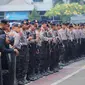 Pengamanan polisi. (Liputan6.com/ Faizal Fanani)