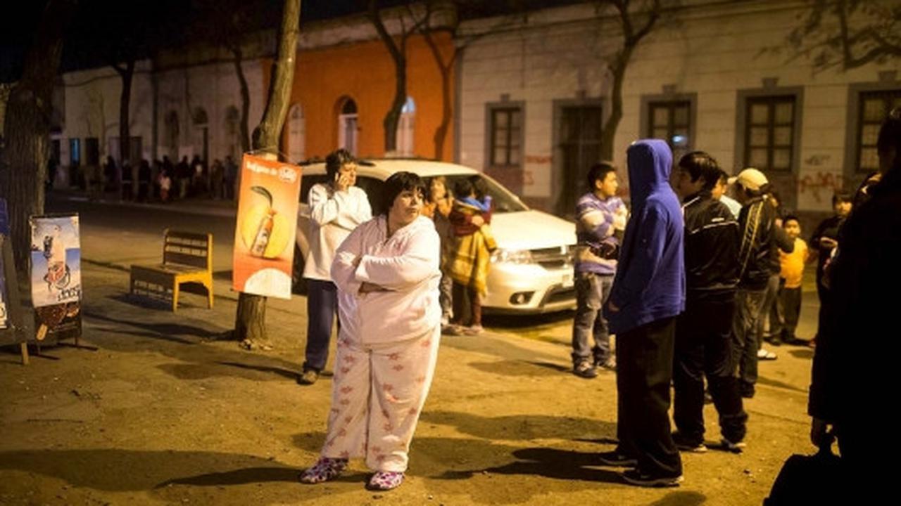 Wajah panik warga Chile diguncang gempa 8,3 SR