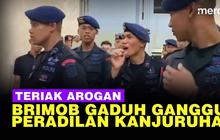 VIDEO: Bikin Gaduh, Puluhan Brimob Soraki Jaksa di Sidang Kanjuruhan